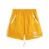 男性ショーツデザイナーショーツRhudeショーツ23New Summer Fashion Pants Embroidery Sports Outdoor Basketball Pants女性メンズショーツカジュアルユニセックスパンツ米国サイズ：S-XL