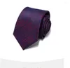 Bow Ties Blue Purple Gradient Stripe Stripe Stripe Męska suknia ślubna Biznes 7 cm swobodnie wąski spersonalizowany wzór