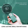 Electric Fans Mini Desktop LED Display 5-växlad infällbar tabell vikning USB-laddning elektrisk för hemmakontor