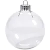 Enfeites de bola de casamento de 8 cm bolas de vidro de natal decoração bolas de natal bolas de casamento de vidro transparente enfeites de natal