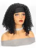 Nxy Hair Wigs Headband Synthetic Kinky Curly Full Machine Made for Black Women Curl Daily Wigs with 230619