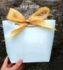 Gift Wrap 10pcs Large Size Box Packaging Gold Handle Paper Bags Kraft With Handles Wedding Baby Shower Birthday Party 230619