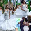 2020 Plus Size Mermaid Lace Wedding Dresses Spaghetti Applique Beading Country Wedding Dress Beach Bridal Gowns218j