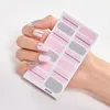 Nagelstickers Kerst Aankleden Effen Kleuren En Creatieve Kunst Sticker Set Nagels Decoratie Valse Tips Vrouwen Strips