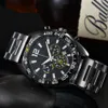 New Mens Watch Automatic Stainless Steel Ceramic Wristwatch Quartz Movement High Quality Metal Strap Fashion Multifunctional Water286Q