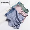 Caleçon HSS Style Tendance Lumière Luxe Sous-Vêtements Hommes Fibre De Bambou Seemless Hommes Boxers Respirant court Homme Slip 3pcs / lot 230619