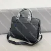 Bolsa de luxo para laptop, bolsa masculina, maleta de grife, bolsa preta clássica para computador, bolsa de ombro empresarial de alta capacidade