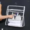 Boîtes de rangement accessoires de support de salle de bain douche étanche pour mettre des vêtements sur le sac organisateur suspendu au mur de la chambre