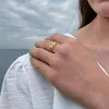 Anillos de racimo moda diseño creativo símbolo apertura anillo ajustable para mujeres niñas elegante mujer lesbiana orgullo joyería