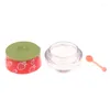 Storage Bottles 1Pc Mini Transparent Lip Film Jar Cute Bottle Strawberry Gloss Portable Plastic Condiment Container Box