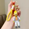 Designer keychains for woman cartoon figure key chain accessories Fashion animation figure car pendant key chain ring wholesale