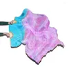 Scene Wear Real Silk Tie Dying Fan For Women Belly Dancing Performance Festival Outfit Competition Accessories Dance Accessory Fans