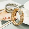 Bangle Collectie Punk Fashion Metal Hollow Snake Armband voor Vrouwen Party Armbanden Overdreven Man Spiral Serpent Armbanden 230617