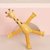 Nieuwigheid Games 4 Stuks Telescopische Zuignap Giraffe Fidget Speelgoed Stretch Decomprimeren Novel Educatief Party Favor 230617