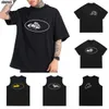 2023 Designer Corteizs camiseta American Street Hip Hop Letter Print Manga Curta T-shirt Moda Masculina Marca Verão Solta Gola Redonda Meia Manga Colete Alcatraz S4