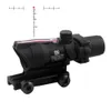 ACOG 4x32 Red Fiber Scope Real Fiber Optics Illuminated Riflescope Chevron Glass Etched Reticle Hunt Rifle Optics