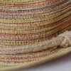 Chapeaux à large bord Boho Chapeau de paille Grand motif Floppy Cap Femmes Plage Chapeau Pliant Soleil Été Surdimensionné En Plein Air Gorras