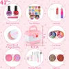 أزياء Kids Kit Girls Toy مع حالة تجميلية حقيقية لـ Little Girl Play Play Makeup Beauty Set B 230619