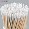 Cotton Swabs 1000pcs Wholesale Disposable Wooden Micro Bud Lint Free Eyelash Glue Removing Tools Makeup Mini Brush 230619