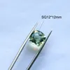 Losse Diamanten FFGems Natuurlijke Groene Amethist Edelsteen Cushiom Cut 12mm Diy voor zilver goud Fijne Sieraden Montage Voor Vrouwen Bruiloft 230619