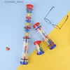 صانع عصا المطر Hourglass الموسيقى تهتز حشرجة الطفل الحواس Toy Toy Montessori 1 سنة L230518