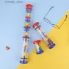 Montessori Baby Rain Stick Maker Hourglass Music Ręka wstrząsanie dzieckiem Baby Baby Baby Toy Sensory zabawka Montessori 1 rok L230518