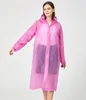 Annan baby utfodring 2st Peva Women Man Windproof Raincoat Vuxen Clear Transparent Camping Rainwear Suit Djättad vattentät regn Poncho -kappa Återanvändning 230620