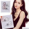 أقراط بيرل stud 925 sterling sier genuines freshwater ctured ear studs for women girl color and size اختر Drop d DHDFP