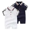 Barboteuses Arrivée Été 2021 Mode Bébé Vêtements Coton À Manches Courtes Ropa Para Bebes Born Garçon Fille Barboteuse347Y Drop Delivery Kids Mat Dhwpk