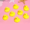 12 Stuks Baby Badkamer Water Zwembad Grappig Speelgoed Voor Meisjes Jongens Geschenken Visnet Zwemmen Rubber Float Piepende Geluid eend Bad Speelgoed L230518