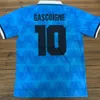 1991 1992 LAZIO Maglia da calcio retrò GASCOIGNE VERON SIMEONE Maglia da calcio classica VINTAGE maglia kit Camiseta uniforme da piede maglia 1989 1990