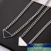 Triangle Titane Acier Collier Lettre Pendentif Hip Hop Spécial-Intérêt Conception En Acier Inoxydable All-Match Été Clavicule Chaîne