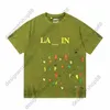 Gellary Dapt Lavins T-shirts pour hommes de haute qualité pour hommes et femmes Splash Ink T-shirt à manches courtes peint à la main Lovers Co-branding Fashion