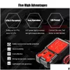 Ferramentas de diagnóstico Testador de tensão Relé de carro Automotivo Eletrônico universal 12V Led Indicador de luz Verificador de bateria Drop Delivery Auto Dhqax