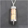 Hanger Kettingen Qimoshi Reiki Healing Crystal Wishing Bottle Sweater Chain Lady Wild Temperament Persoonlijkheid Ketting Drop Deliver Dhsmf