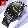 OLEVS Barrel Type Dial Dual Calendar Quartz Watch Waterproof Luminous Men's Watch 38mm