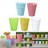 Planters Pots 1Pcs Plastic Resin Flower Pots Small Crown Vase Organizing Cosmetics Stationery Holder Hollow Basket Garden Accessories R230620