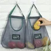 Bolsas de la compra, 1 Uds., almacenamiento de frutas y verduras reutilizable, malla de red lavable, organizador de cocina, bolsa de embalaje de alimentos, producción