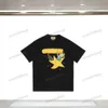 Xinxinbuy Mannen designer Tee t-shirt 23ss Liefde Ster kind print korte mouw katoen vrouwen zwart abrikoos XS-L