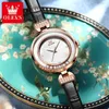 Horloges Olves Vrouwen Quartz Horloge Casual Eenvoudige Lederen Band Liminous Handen Klok Vrouwelijke Armband Waterdichte Dames Horloges