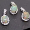 Cluster anneaux Akac Natural Fire Opal 925 Taille de pierre de pendentif en argent sterling environ 6 mm Envoi au hasard