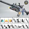 Nouveaux pistolets à fusil Airsoft M416 pistolets jouets Blaster électrique automatique Sniper Armas avec grenade pour adultes garçons cadeaux d'anniversaire accessoire de film