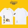 2023 Summer Mens Women drew Designers T Shirts Smiley short sleeve T-shirt loose and simple American fashion Couple tees Justin Bieber The same kind