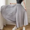 Koreanische Mode Breite Bein Hosen Frauen Elastische Hohe Taille Gefaltete Hosen Sommer Beiläufige Lose Chiffon Hosen Elegante Lange