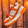 Designer fritidsskor, sneakers maxi sneakers Lyxtrender för män och kvinnor Snörning Flats skor Vit Blå Svart Orange Grön Gummi DIY Ytdekoration ny