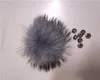 Boinas 15 cm Nature Real Raccoon Fur Poms Poms Multi Color bolas esponjosas para gorros de punto Skullies Bolsos de ropa Accesorios de ropa