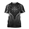 Heren T-shirts Heren Scottish Lion Armor Rollenspel Kleding 3D Bedrukt T-shirt Zomer Toevallig Korte mouwen Top