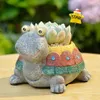 Planters Pots Tortoise Decorative Flowerpot Nice-looking Small Portable Tortoise Succulent Plant Pot Animal Shape Flowerpot for Home R230620