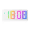 Horloges De Table 1PC 3D Numérique Réveil Mur Décor À La Maison Led Bureau Acrylique/Miroir Montre Température Date Heure Mode Nuit Nordique Électronique