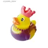 5-30 PCS New Cute Rubber Duck Assortiti Duck Bath Toys Bambini Doccia Bath Toy Regali Baby Birthday Party Regali Decorazioni L230518